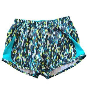 Nike Dri-Fit Running Shorts Blue Green Multicolored Women's Size S